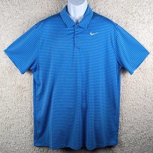 Nike* Men's Short Sleeve 3 Button Straight Hem‎ Polo Golf DRI-FIT Shirt~ Size XL